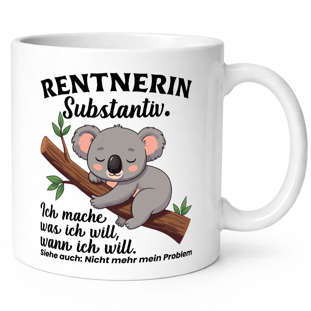 Rentnerin | Ich mach was will Faultier Ruhestand Humor Jubiläum Geschenkidee
