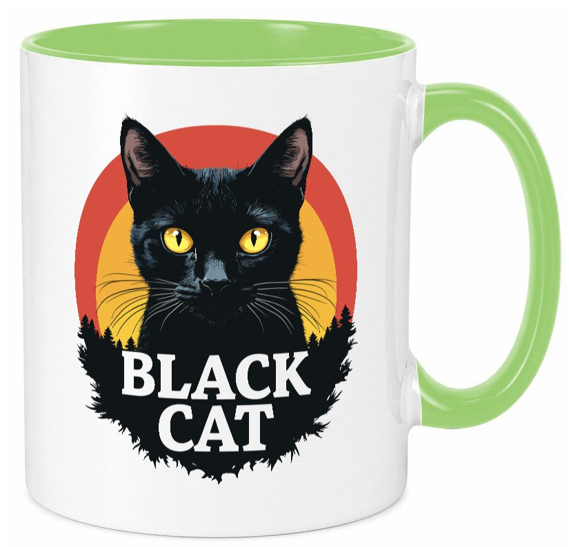 Black Cat | Schwarze Katze Böse Humor Tierliebhaber Geschenkidee Tasse