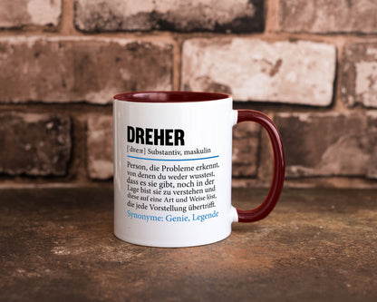 Dreher Humor | Fräser Zerspannungsmechaniker Geschenkidee Tasse