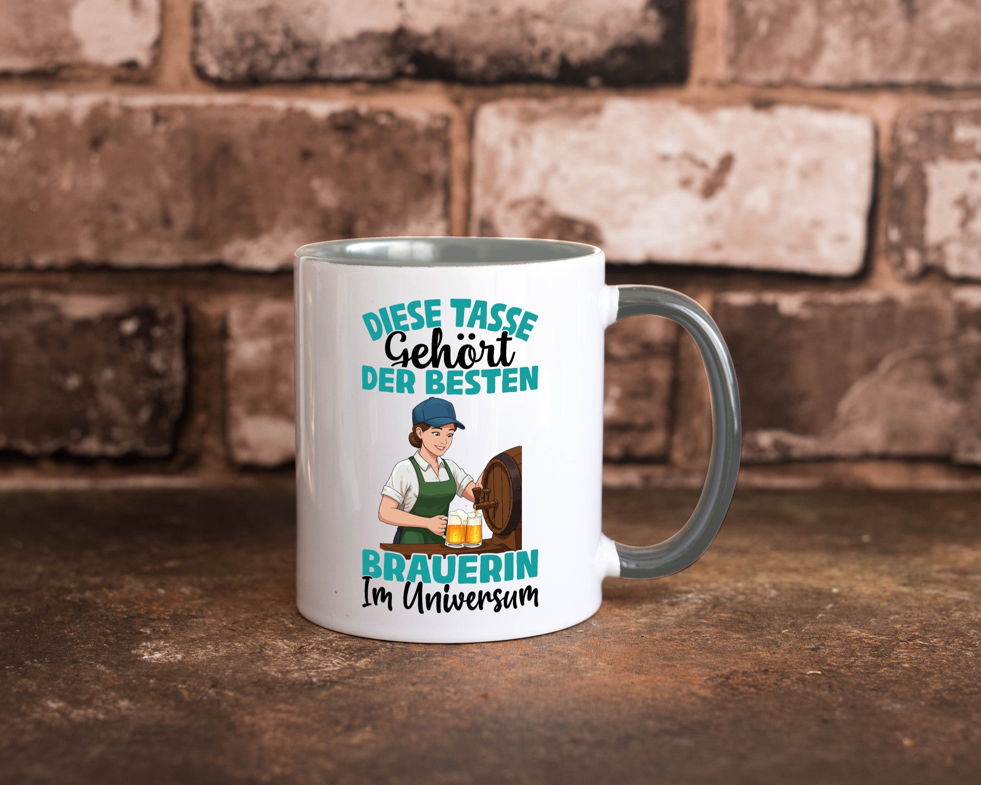 Im Universum: Brauerin | Bier Brauerei lustiger Spruch Geschenk Humor
