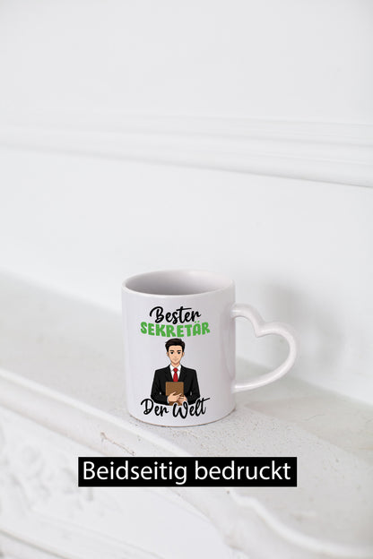 Bester Sekretär | Büro v2 lustiger Spruch Geschenk Arbeit Kollegen Tasse
