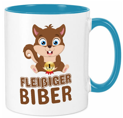Fleißiger Biber | Motiv Tasse Kinder Geburtstag lustig Geschenkidee Geschenk