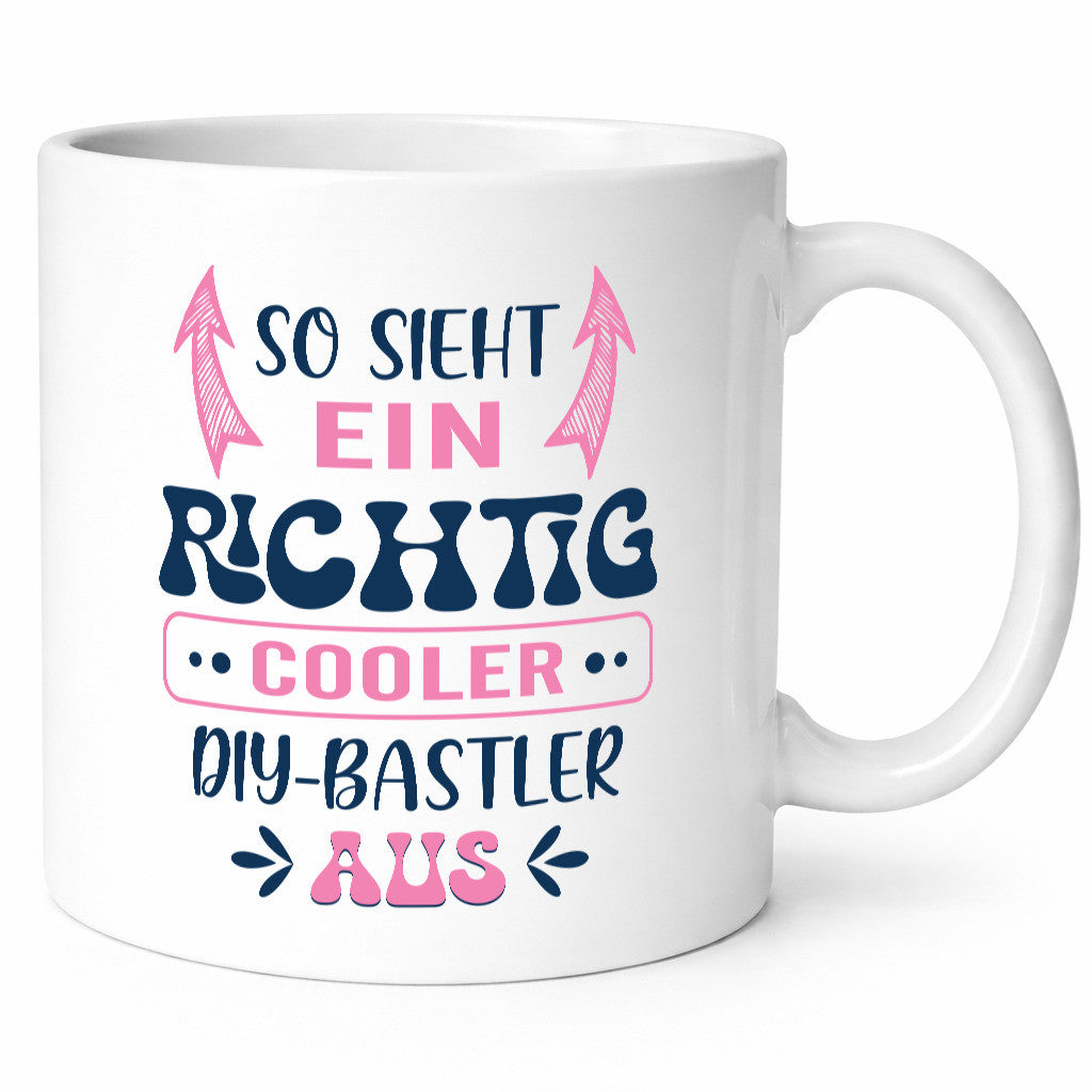 Richtig Cooler DIY Bastler | Basteln Handmade Humor Geschenkidee Tasse