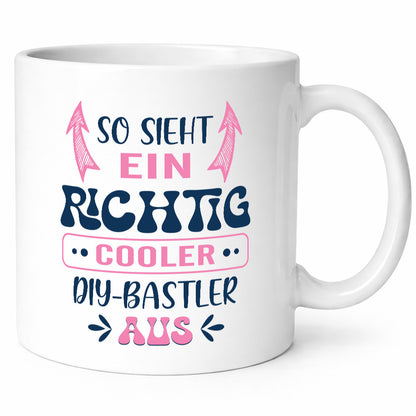 Richtig Cooler DIY Bastler | Basteln Handmade Humor Geschenkidee Tasse
