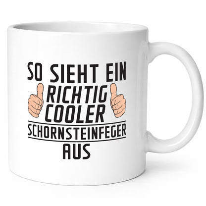 Richtig Cooler Schornsteinfeger | Kaminkehrer Handwerk Geschenkidee Humor Tasse