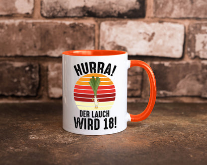 Hurra der lauch wird 18 | 18. Geburtstag Ehrentag lustiger Spruch Geschenk