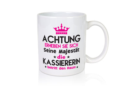 Seine Majestät Kassiererin lustig Humor Geschenkidee Geschenk Tasse