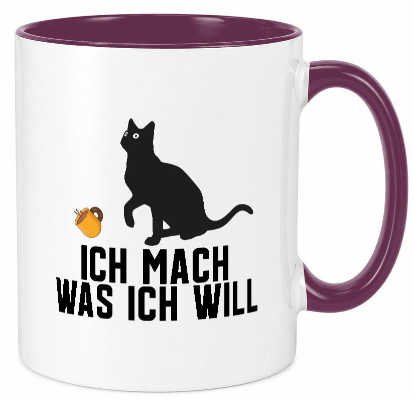 Ich mach was will | Katze Katzenliebhaber Egoist lustig Tierliebhaber Humor Tasse