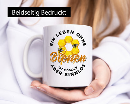 Ein Leben ohne Bienen ist möglich aber sinnlos Geschenk Humor Geschenkidee