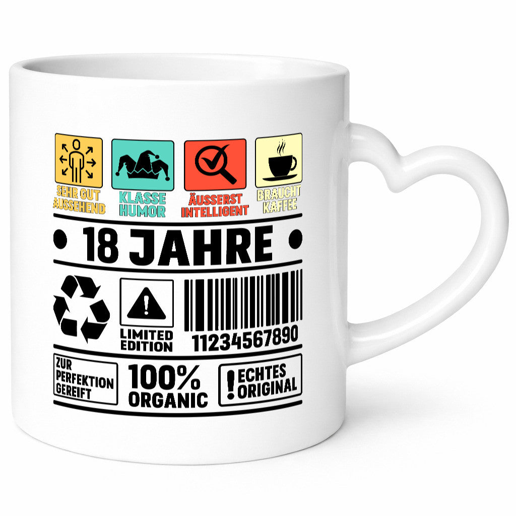 18. Geburtstag | 18 Jahre Humor Limited Edition lustig Geschenkidee Geschenk