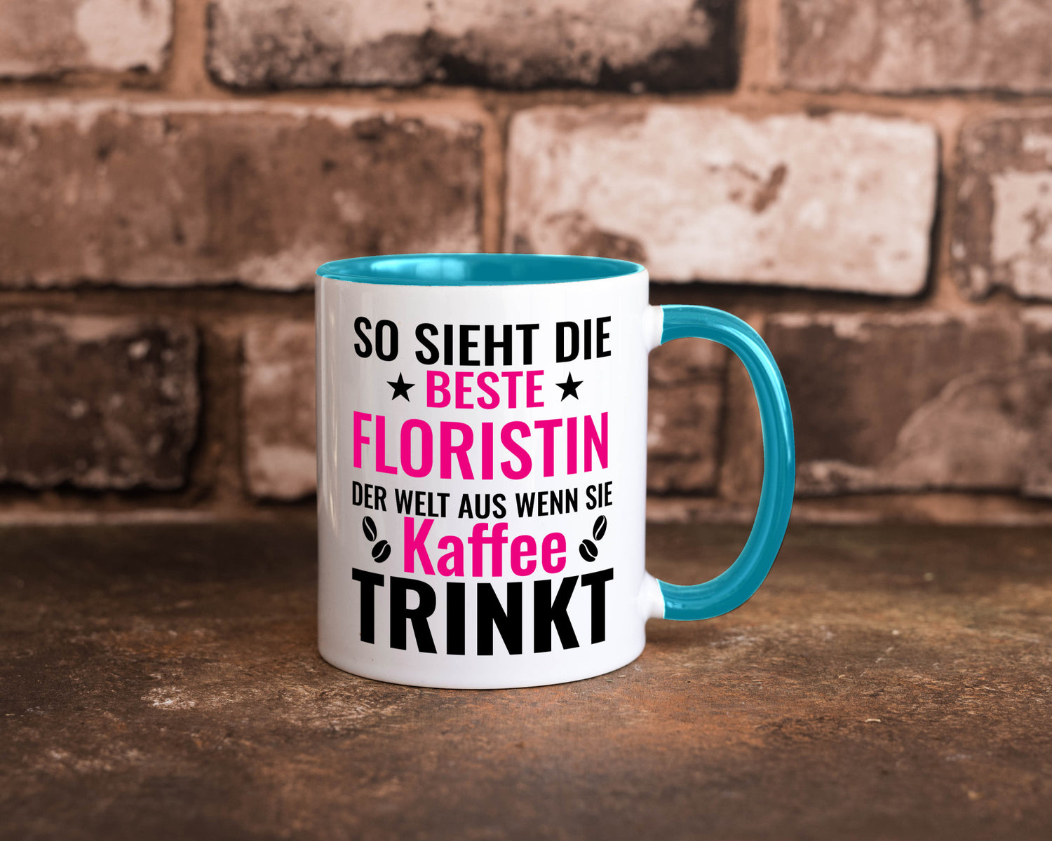 Kaffee trinkt: Floristin | Blumen Verkäuferin lustiger Spruch Geschenk Humor