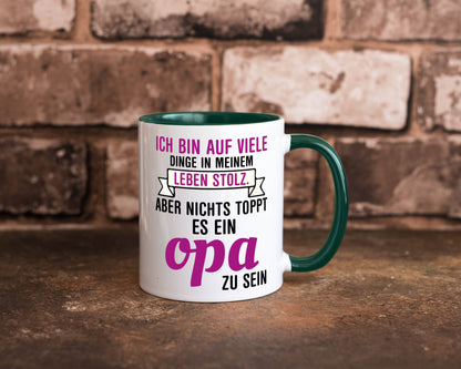 Opa Tasse | Stolzer Großvater Vatertag Enkelkinder Geschenk Familie