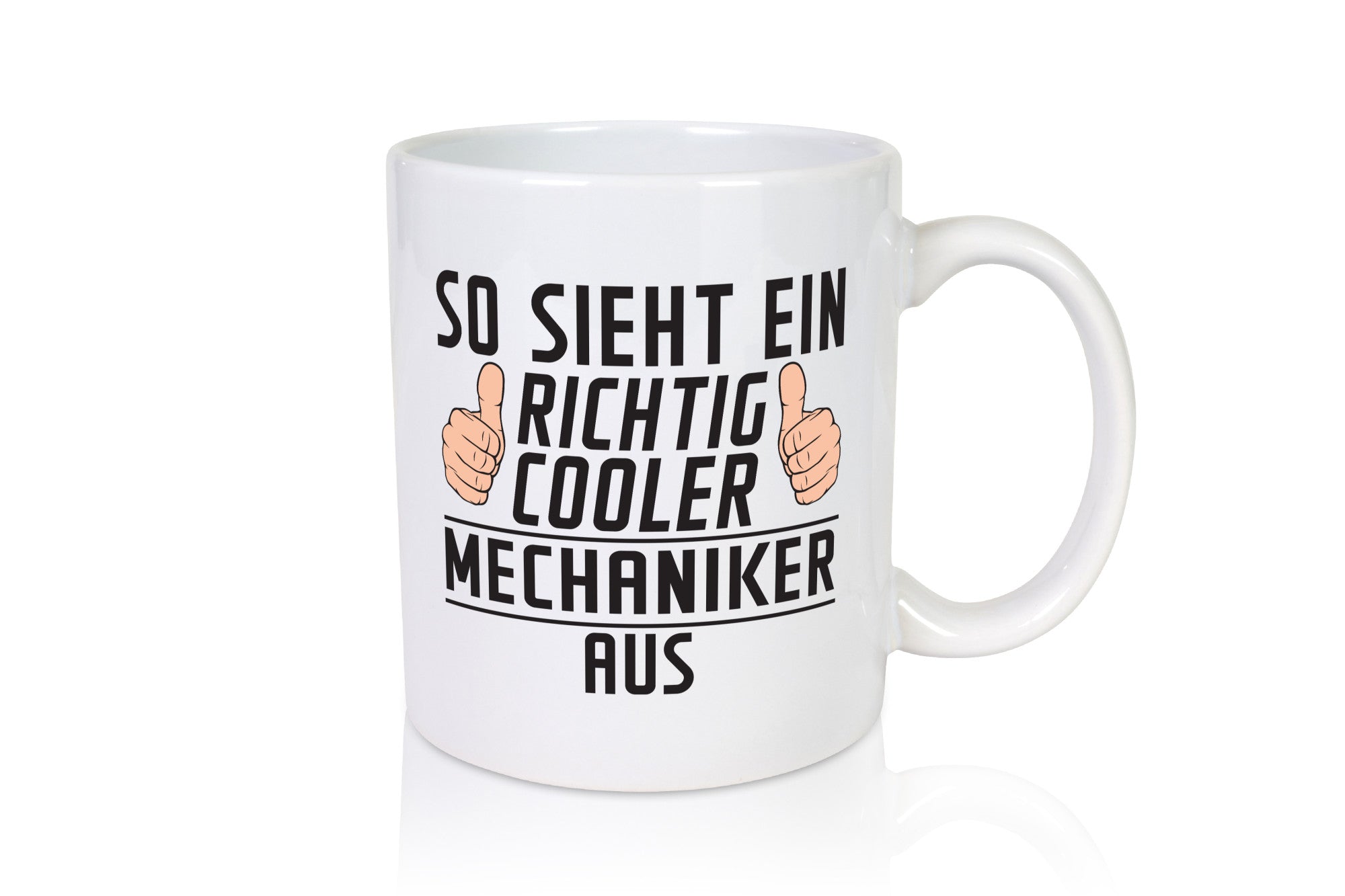 Richtig Cooler Mechaniker | KFZ Werkstatt Humor Geschenkidee Tasse