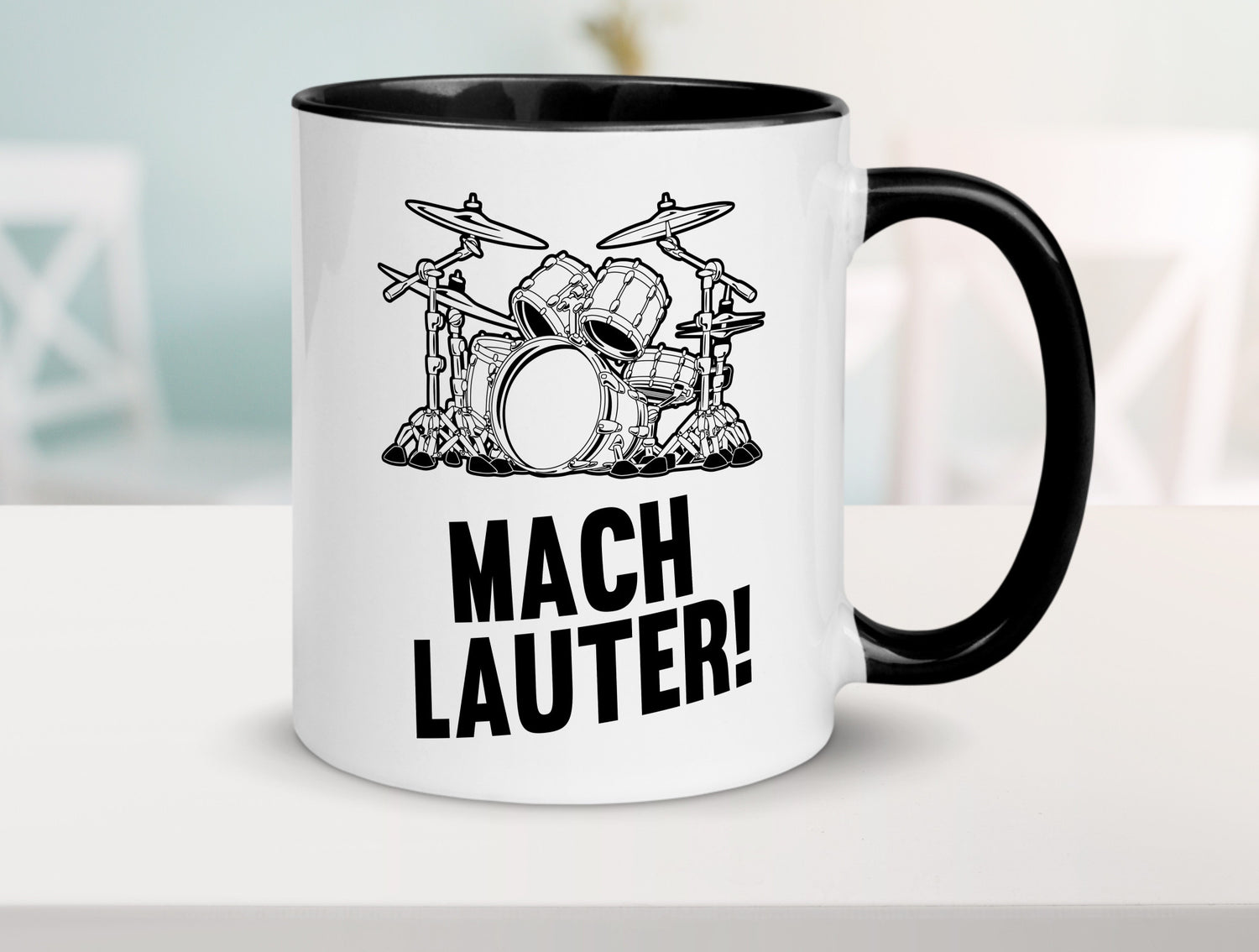 Mach lauter | Schlagzeug Band Musiker Geschenkidee Humor Tasse