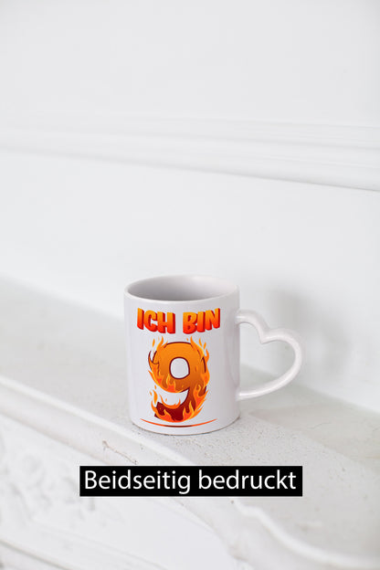 9. Geburtstag | 9 Jahre Drache lustiger Spruch Geschenk Geschenkidee Tasse