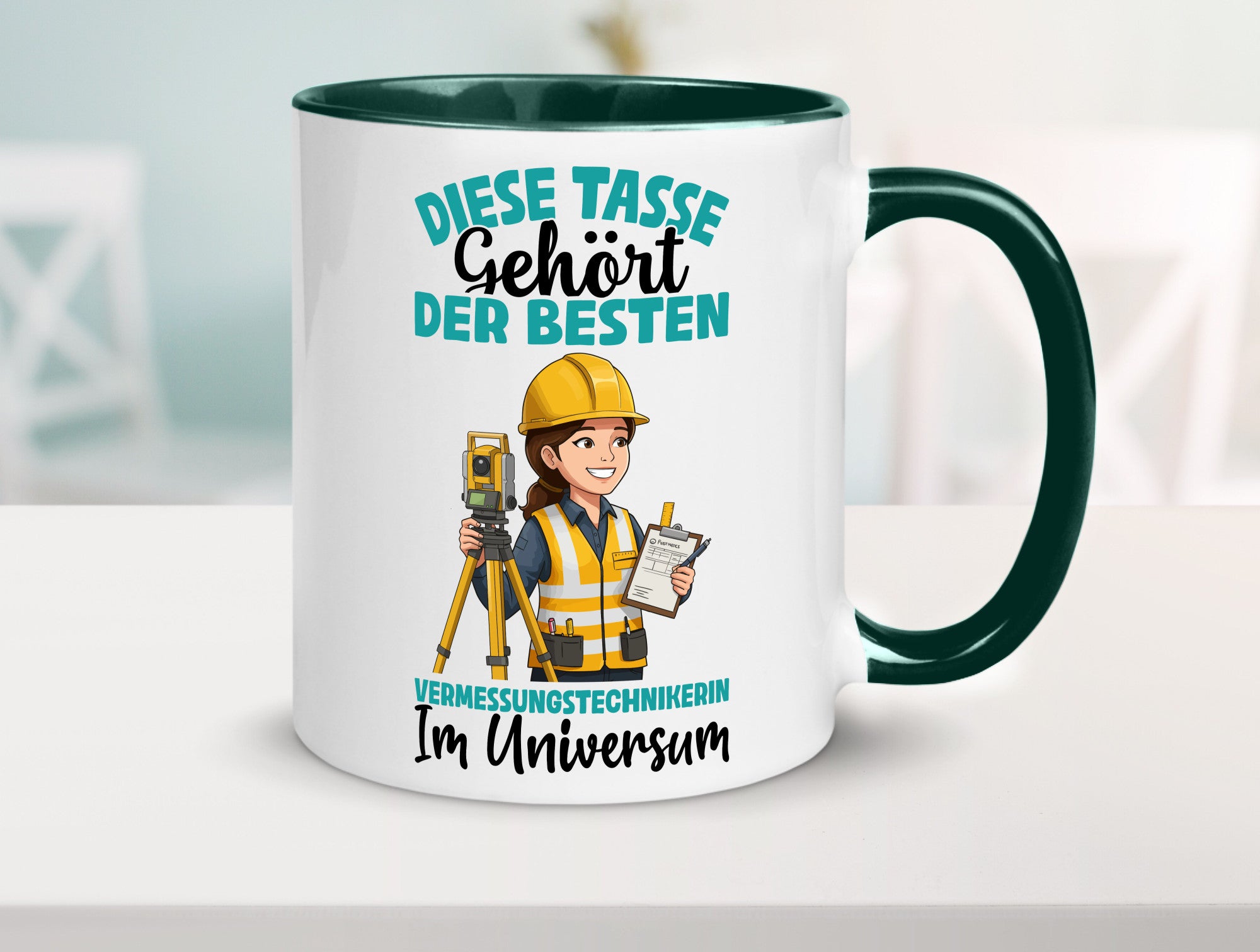 Im Universum: Vermessungstechnikerin | Techniker lustiger Spruch Geschenk Humor