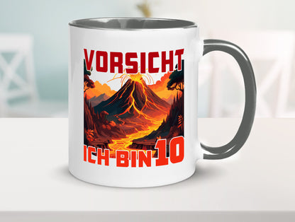 10. Geburtstag | 10 Jahre Vulkanausbruch Vulkan Humor Geschenkidee Tasse