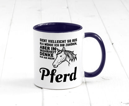 Pferde Spruch | Reiterin Tasse Pferdesport Reiten Humor Geschenkidee