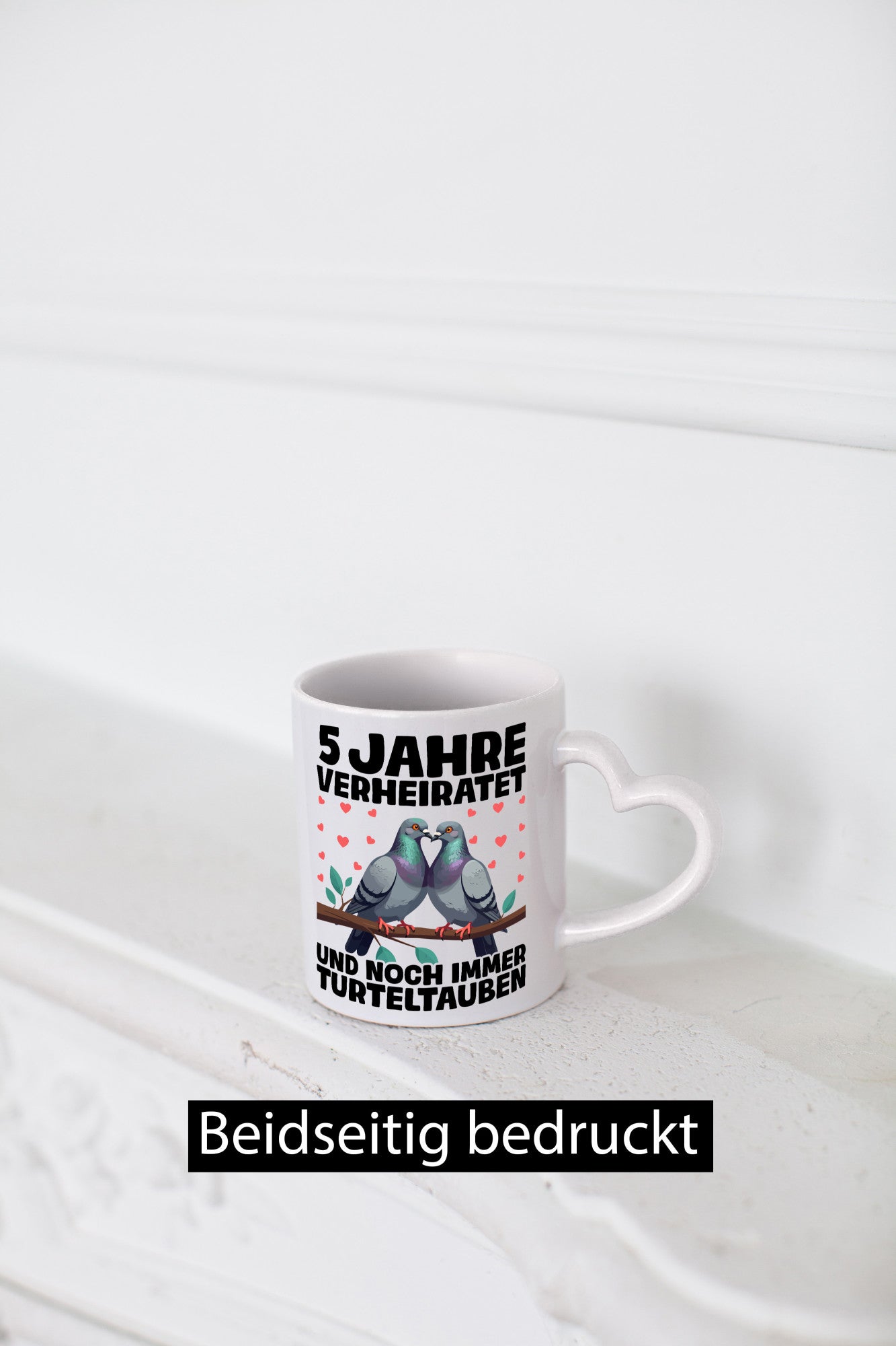 5 Jahre verheiratet | Turteltauben Ehe Ehepaar Humor Geschenkidee Tasse