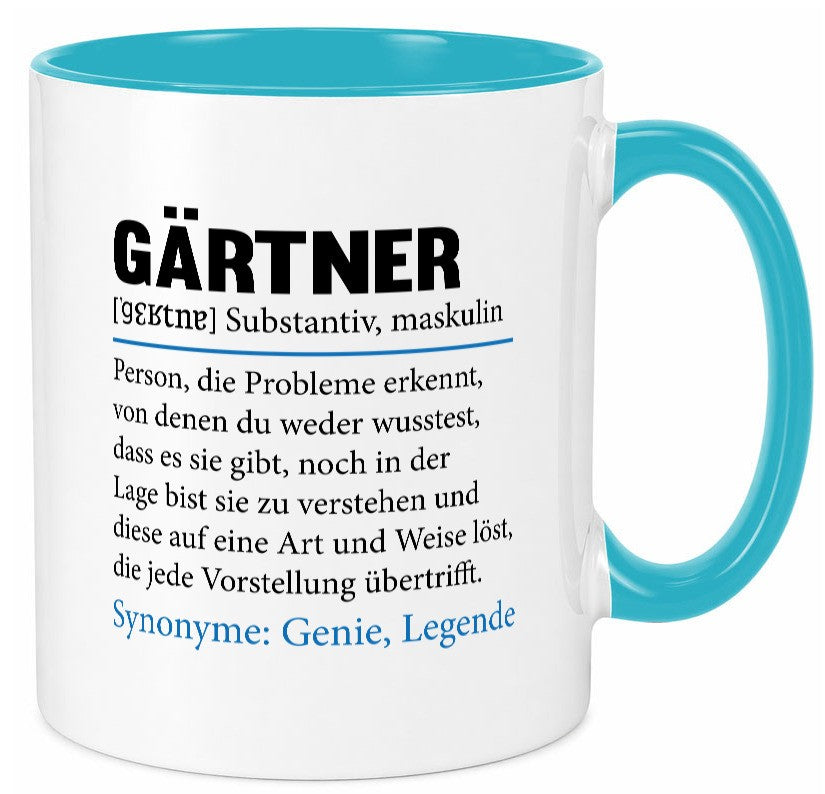 Gärtner | lustig Gartenbau Beruf Spruch Arbeit Kollegen Büro Geschenk Tasse