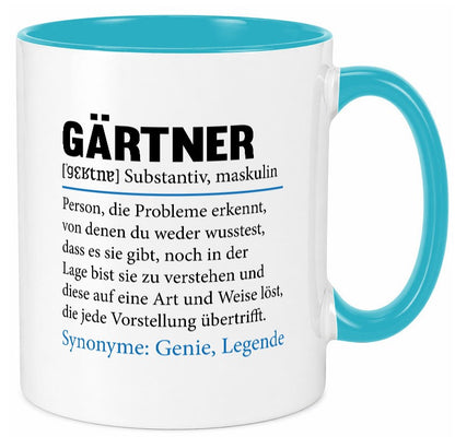 Gärtner | lustig Gartenbau Beruf Spruch Arbeit Kollegen Büro Geschenk Tasse