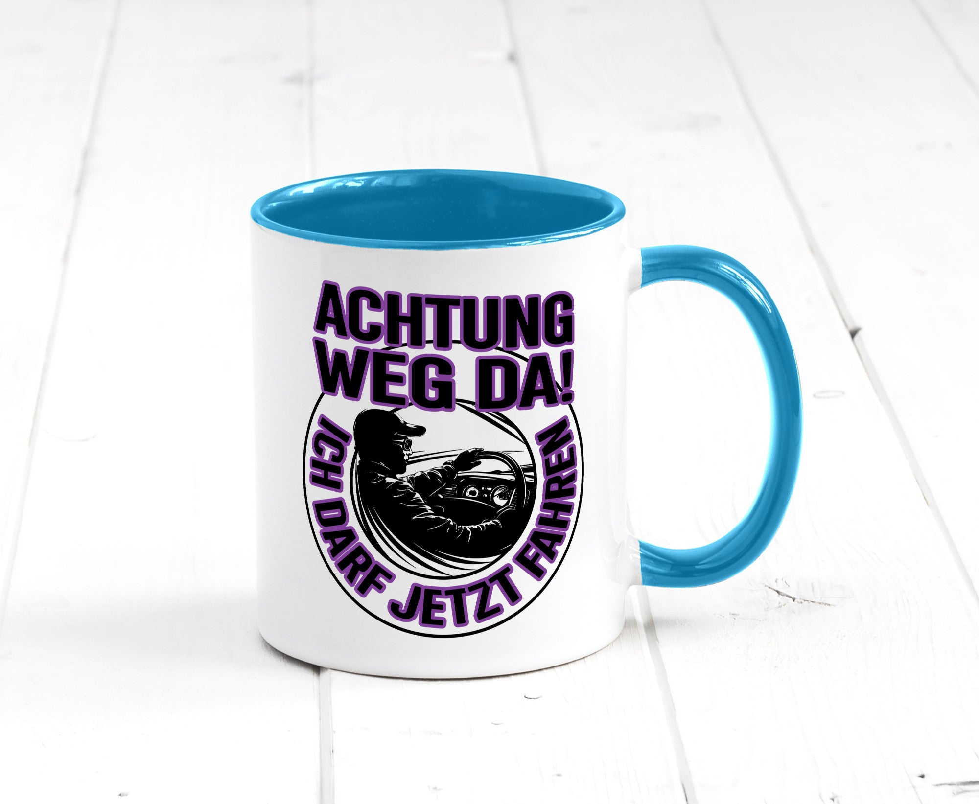 Achtung weg da ich darf jetzt Fahren | Führerschein lustig Humor Geschenkidee