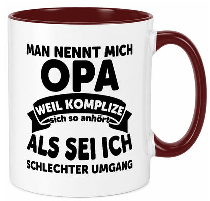 Nenn mich Opa, Komplize schlechter Umgang | Opa Witz Geschenk Familie