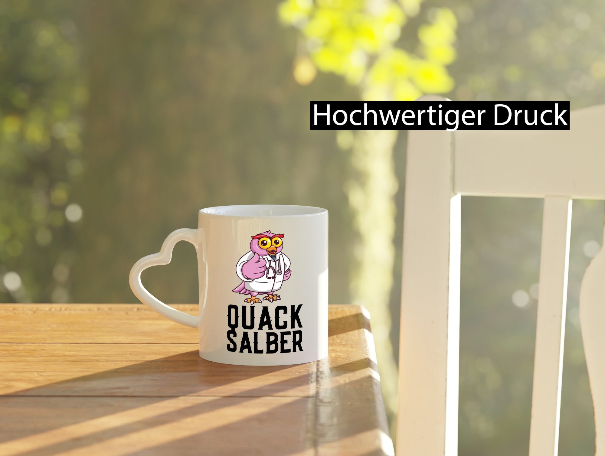 Quacksalber | witzige Ente Comic Arzt Ärztin lustiger Spruch Geschenk Humor