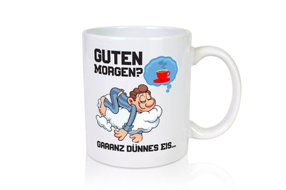 Ganz dünnes Eis | Morgenmuffel Tasse Kaffeetrinker Geschenkidee Humor