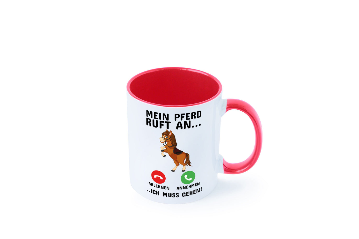 Mein Pferd ruft an Humor Geschenkidee Tasse