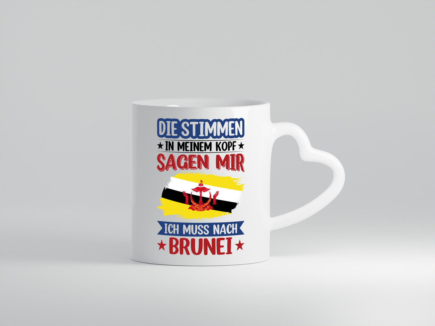 Brunei | Urlaub Stimmen in meinem Kopf Traumland Humor Geschenkidee Tasse
