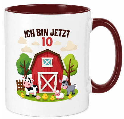 10. Geburtstag | 9 Jahre Bauernhof und Tiere Geschenk Geschenkidee lustiger Tasse