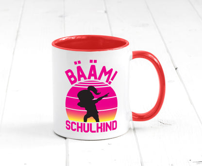 Bääm Schulkind | Einschuldung Schulanfang Geschenkidee Humor Tasse