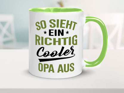 So sieht ein richtig Cooler Opa aus | Großvater Geschenkidee Familie Humor Tasse