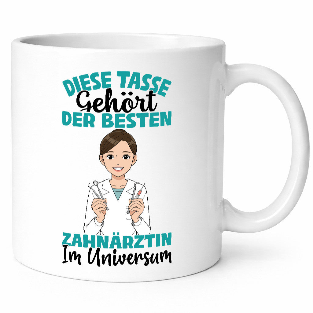 Im Universum: Zahnärztin | Zahnmedizin Beruf Geschenk Arbeit Kollegen Büro