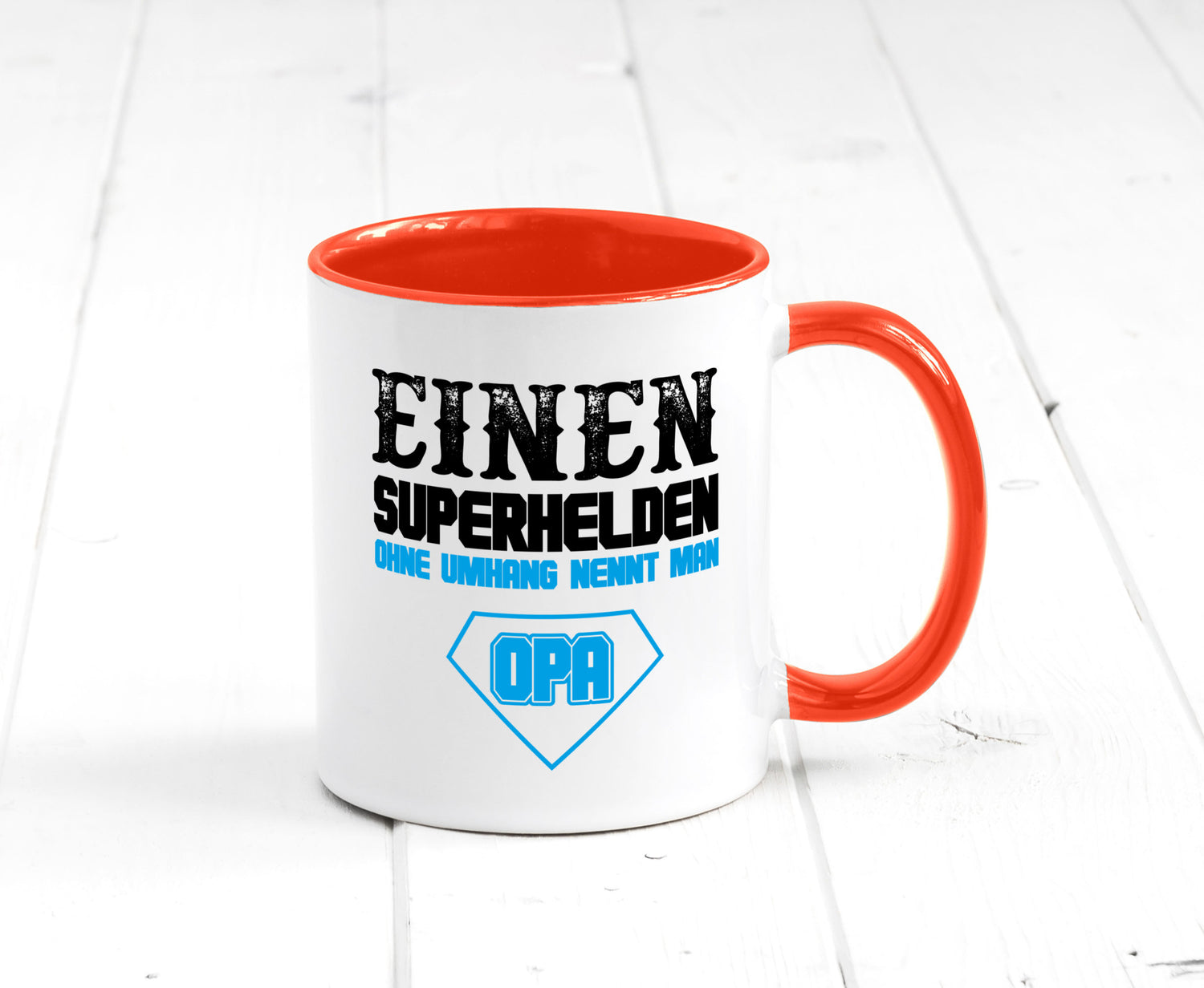 Superheld Opa Geschenk Familie Geschenkidee lustiger Spruch Tasse