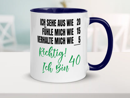 Ich bin Jung | 40 Geburtstag Verhalte mich wie ein Kind Geschenk Geschenkidee