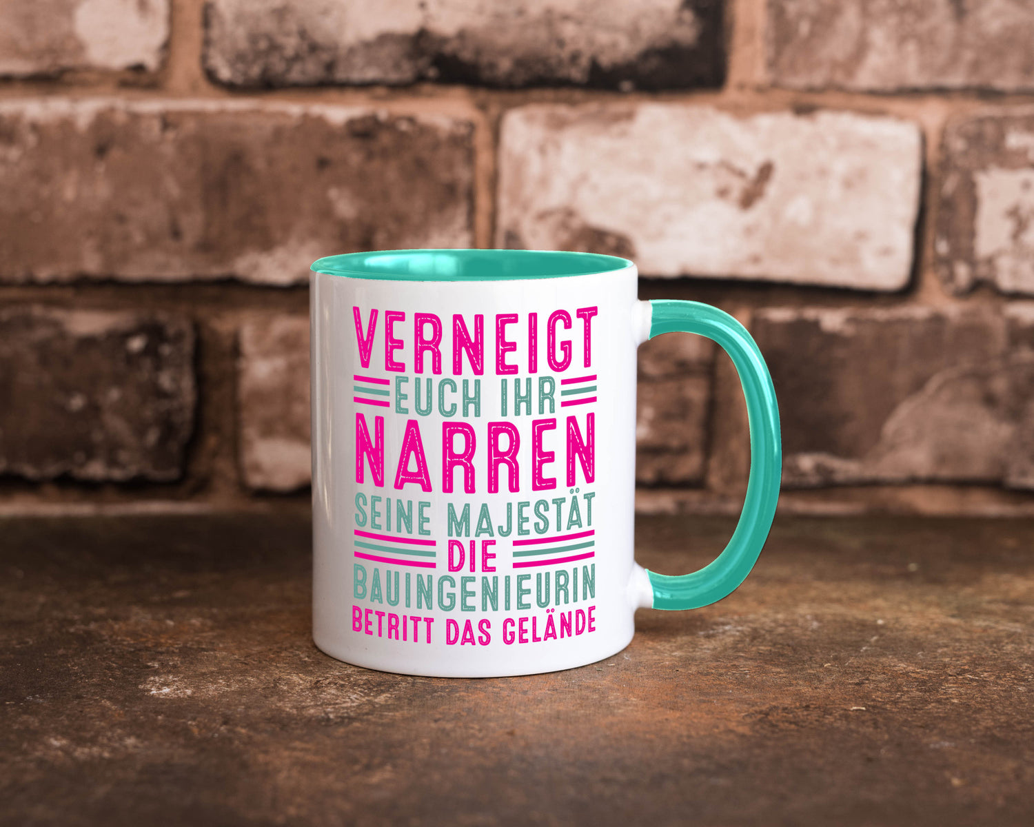 Verneigt euch: Bauingenieurin | Ingenieurin Geschenkidee Humor Tasse