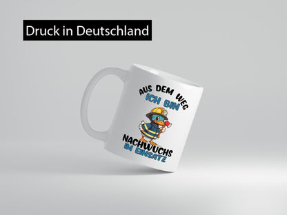 THW nachwuchs | Technische Hilfe Hilfswerk aus dem weg Geschenkidee Humor Tasse