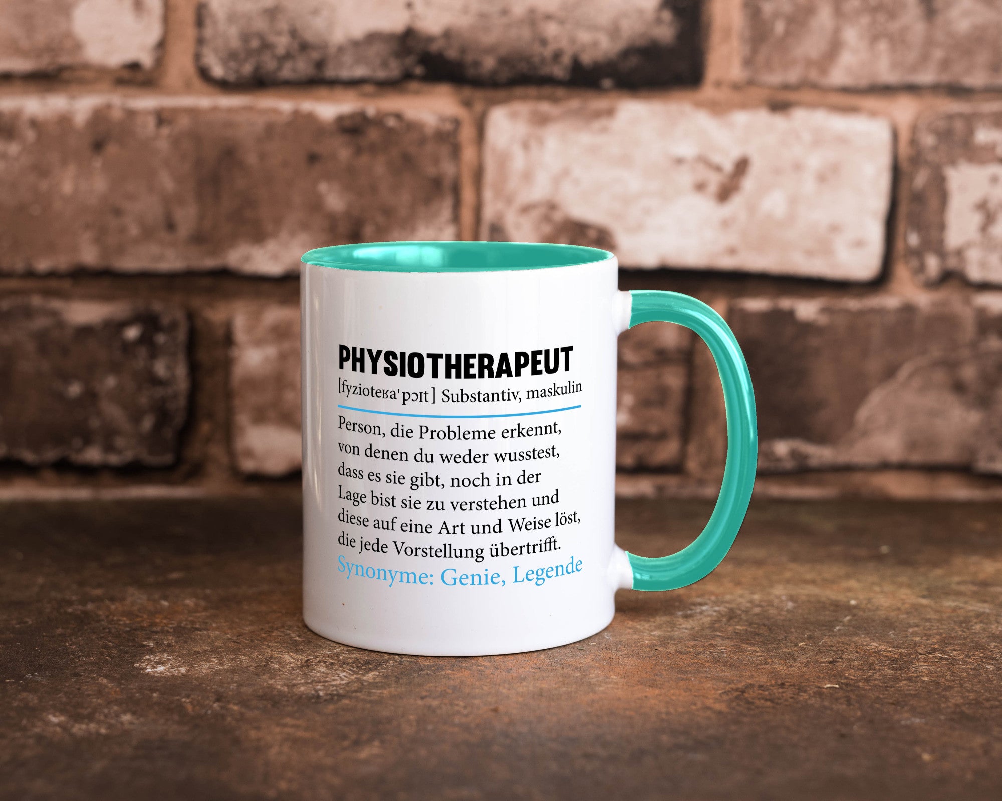 Physiotherapeut | Beruf Spruch Text lustig v2 Humor Arbeit Kollegen Büro