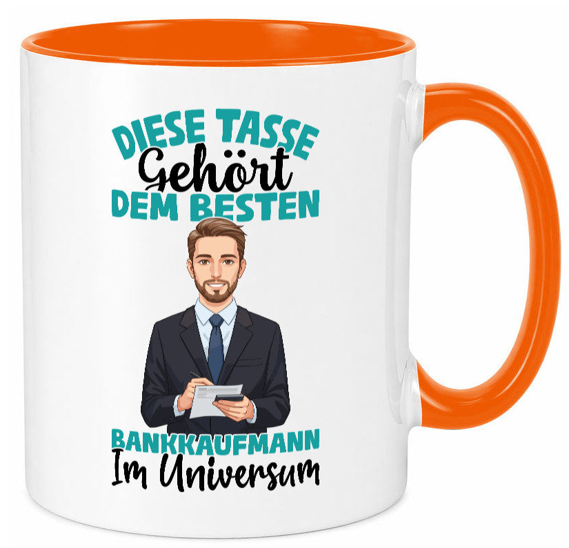 Im Universum: Bankkaufmann | Kaufmann Bank Kaufleute Geschenkidee Humor Tasse