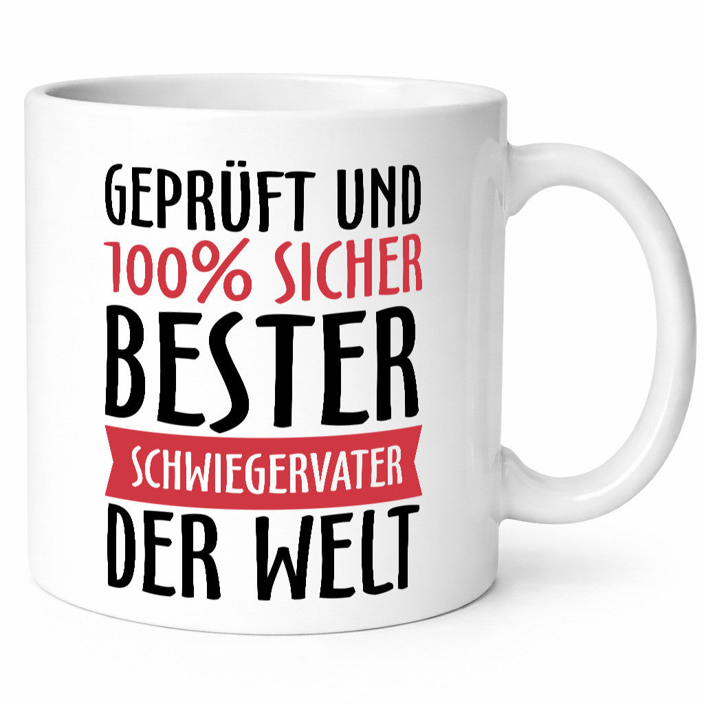 Bester Schwiegervater Geschenk Familie Geschenkidee lustiger Spruch Tasse