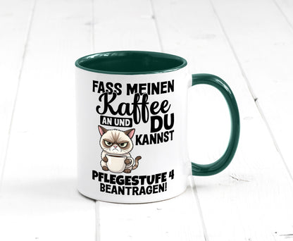 Fass meinen Kaffee an | Pflegestufe 4 Krankenschwester v3 Geschenkidee Humor