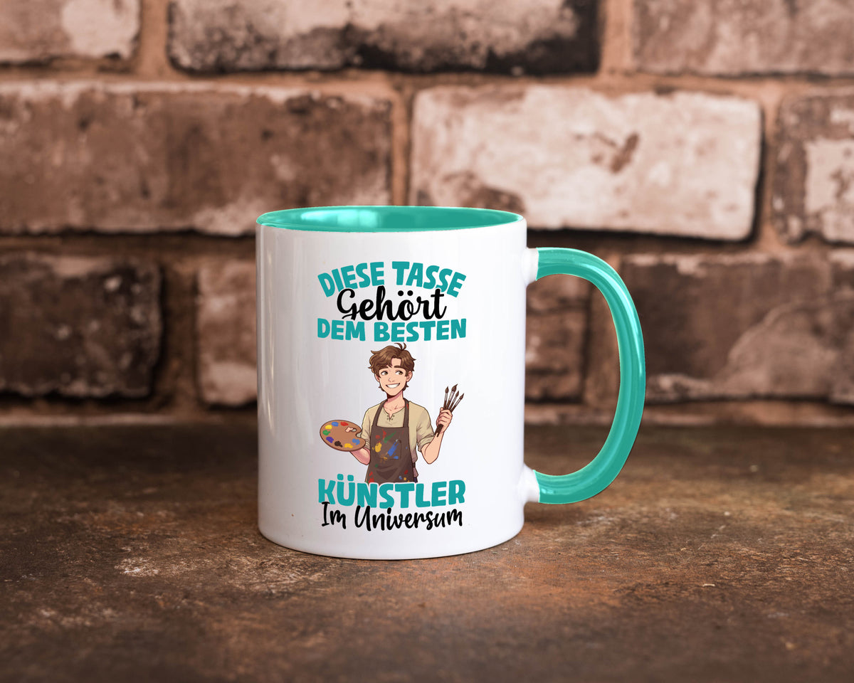 Im Universum: Künstler | Kunst Geschenkidee Humor Tasse