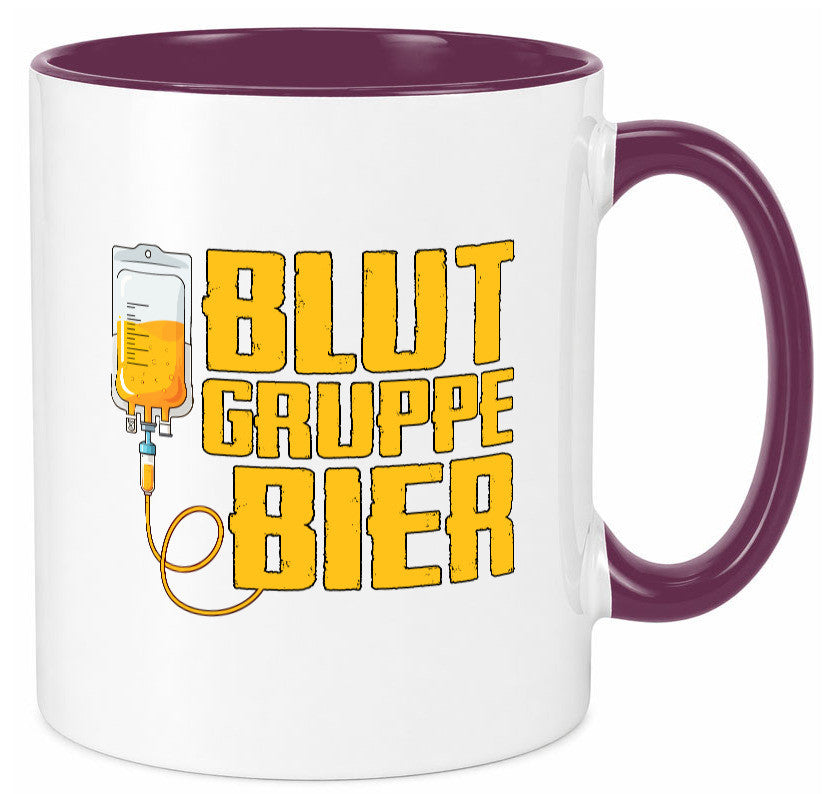 Blutgruppe Bier | Saufen Trinken Biertrinker Humor Geschenkidee Tasse