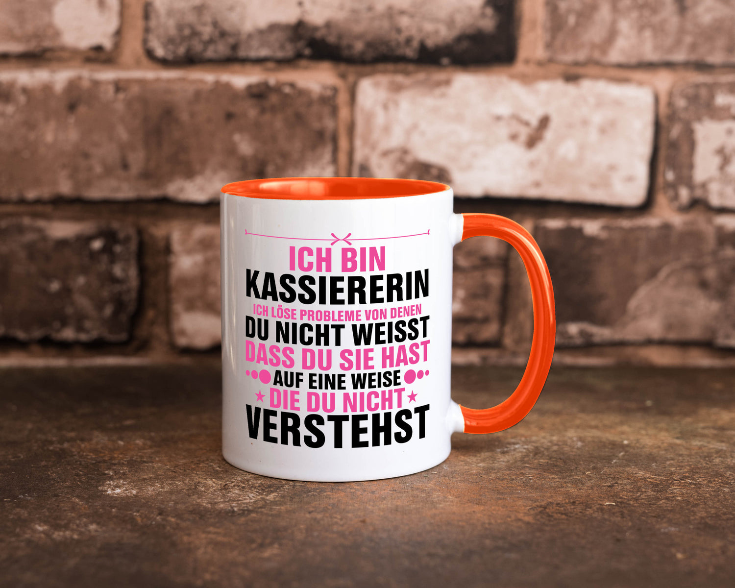 Löse Probleme: Kassiererin v2 lustiger Spruch Geschenk Humor Geschenkidee Tasse