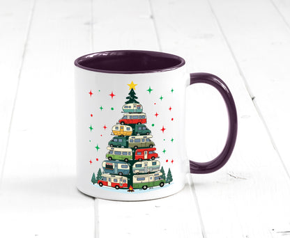 Camper | Camping Weihnachten Fahrzeuge Baumlichter v2 lustig Humor Geschenkidee
