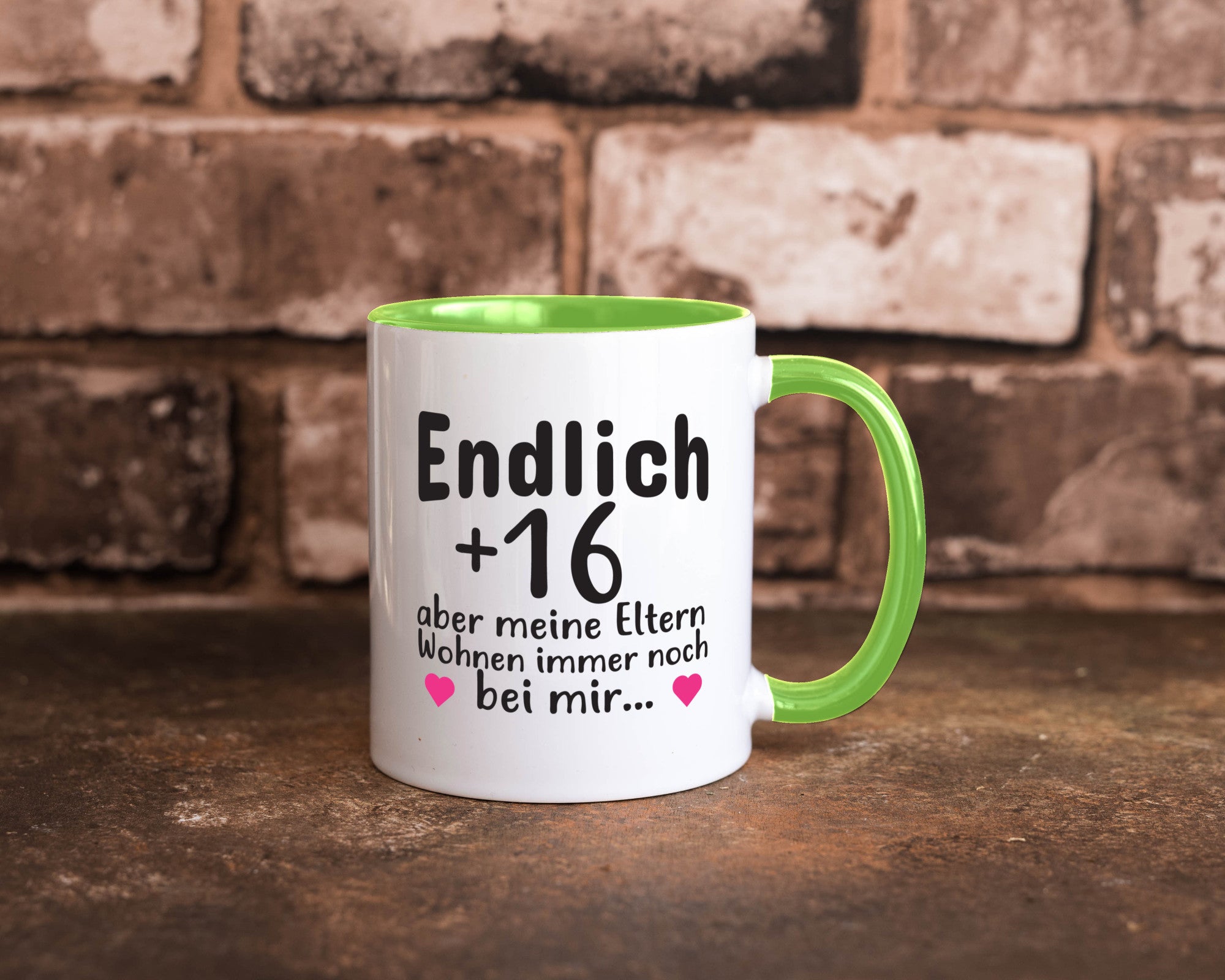 Endlich 16 | Geburtstag Tasse Spruch Mädchen Geschenkidee Humor