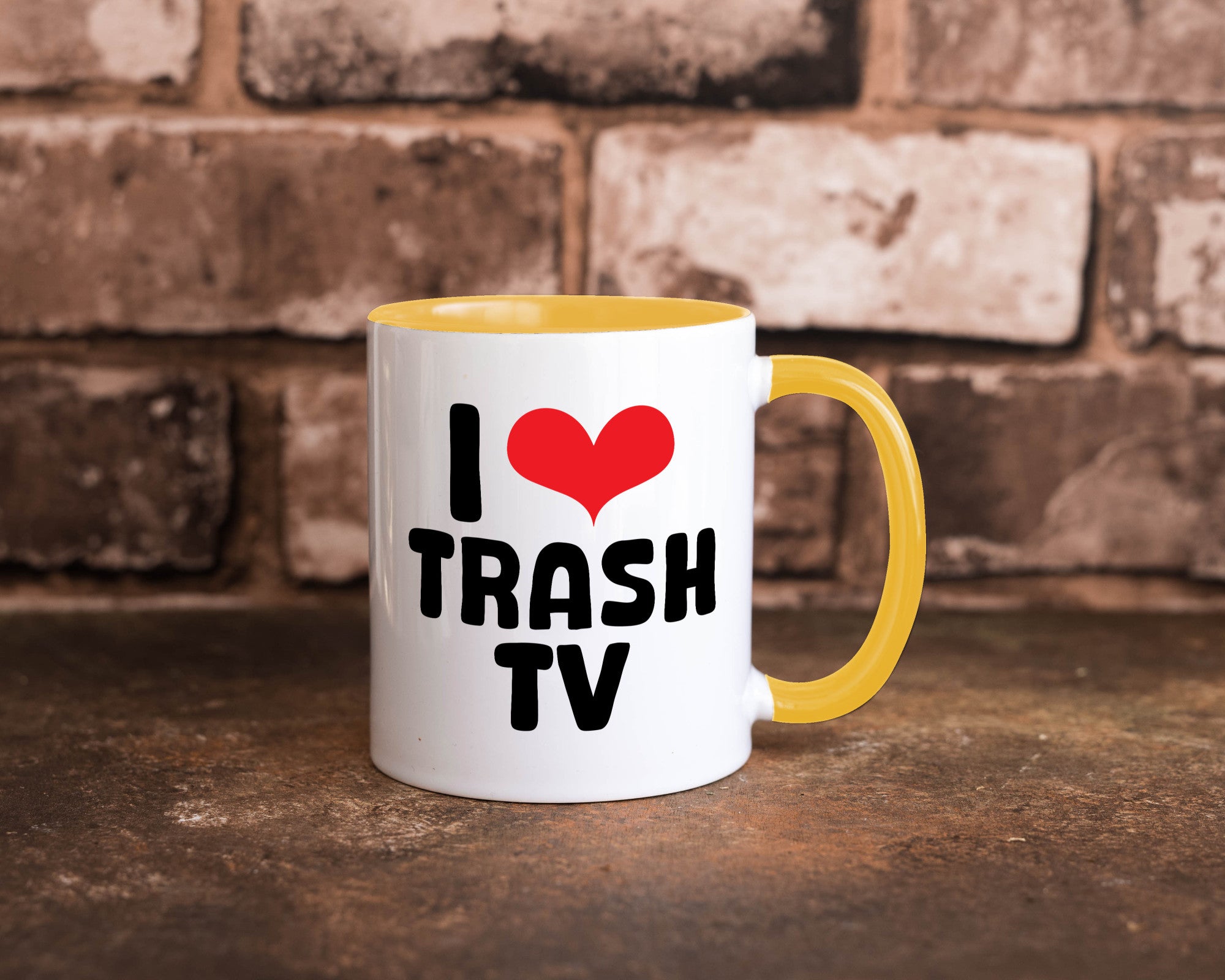 I love Trash TV | v2 lustig Humor Geschenkidee Geschenk Tasse