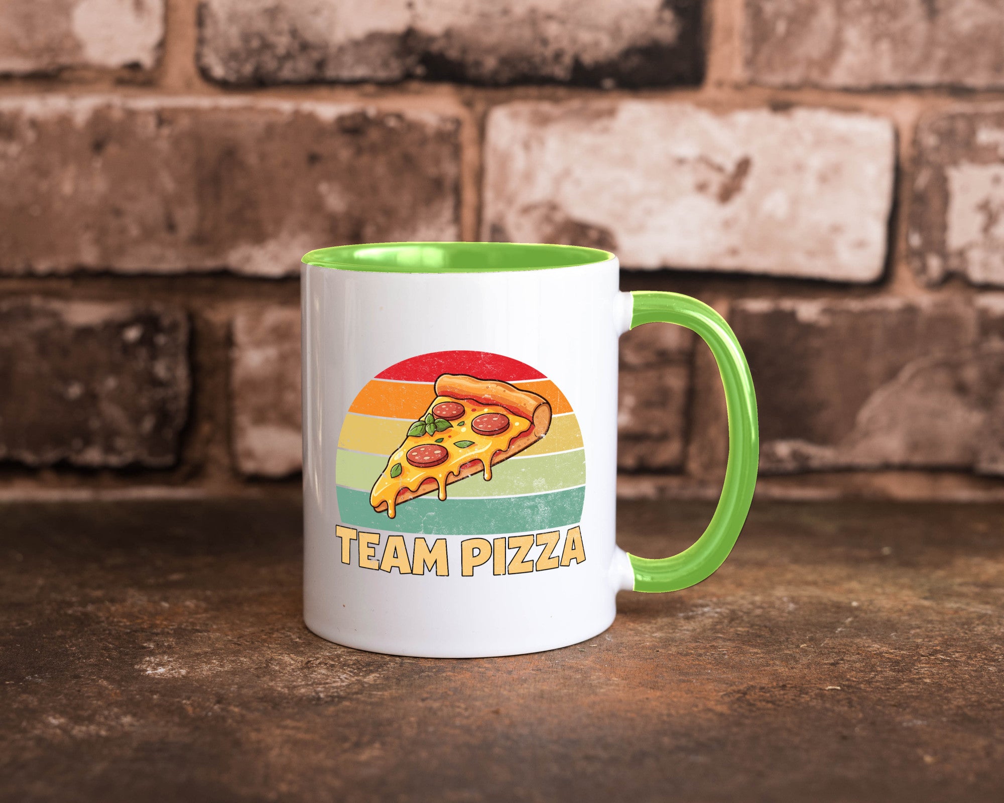 Team Pizza | Pizzaliebhaber Lover v2 Geschenkidee Humor Tasse